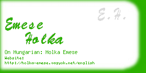 emese holka business card